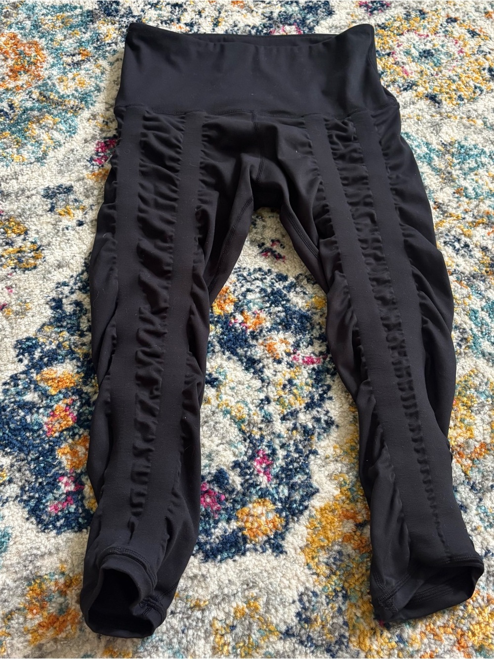 Sweetflexx Capris Hi-Rise Resistance Leggings black 8 21” inseam